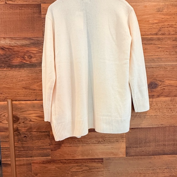 Lauren Ralph Lauren Cream Shawl Collar Washable Cashmere Women's Cardigan NWT - Picture 3 of 9